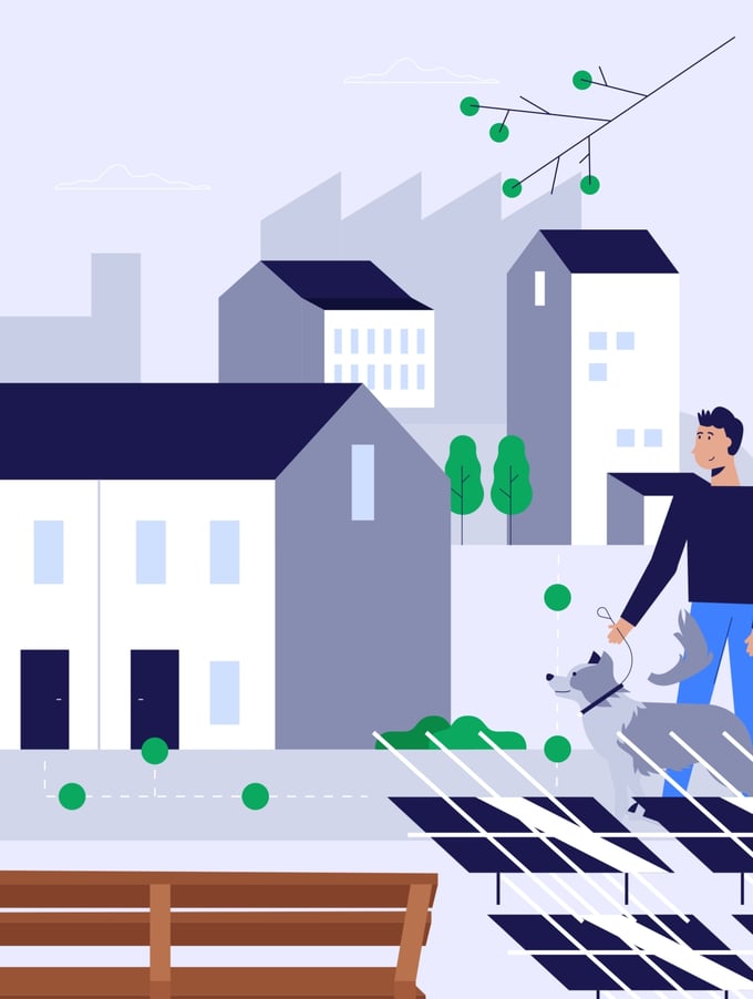 Energiegemeenschappen delen energie lokaal met leden. 